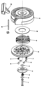 Rewind Starter No. 590621 Diagram and Parts List for 16212W 0000001 - 0999999 Toro Lawn Mower