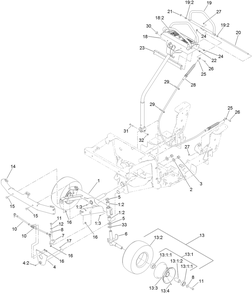 Part Location Diagram of 3210-9 Toro Capscrew