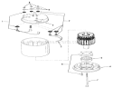Drive Motor Parts Diagram and Parts List for 03-08EP01 1983 Toro Lawn Tractor