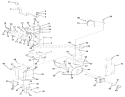 Transmission, Differential And Drive System Diagram and Parts List for 03-11BP02 1981 Toro Lawn Tractor
