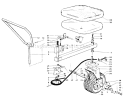 Sulky Assembly Diagram and Parts List for 03108 1000001-1999999 - 1981 Toro Lawn Tractor