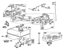 Page E Diagram and Parts List for 03108 1000001-1999999 - 1981 Toro Lawn Tractor