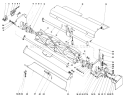 Rear Cutting Unit Assembly Diagram and Parts List for 03108 1000001-1999999 - 1981 Toro Lawn Tractor