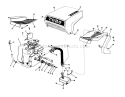 Part Location Diagram of 37187 Tecumseh Blower Housing (Incl. 281 & 282)