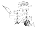 Sulky Assembly Diagram and Parts List for 03104 0000001-0999999 - 1970 Toro Lawn Tractor