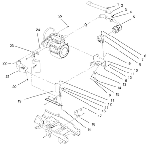 Liquid Cooled Diesel Engine Assembly (Continued) Diagram and Parts List for 73550 8900001 - 8999999 Toro Lawn Tractor