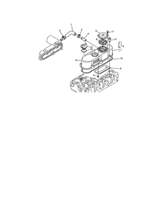 Head Cover Assembly Diagram and Parts List for 74264 260000001 AND UP Toro Lawn Mower