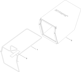 Grass Bag Assembly Diagram and Parts List for 21621 400000000 - 999999999 Toro Lawn Mower