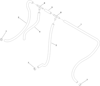 Vent Hose Assembly Diagram and Parts List for 79534 (313000001-313999999)(2013) Toro Lawn Mower