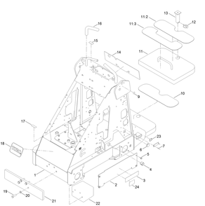 Frame Assembly Diagram and Parts List for 22218 400000000 - 407099999 Toro Lawn Tractor Accessories