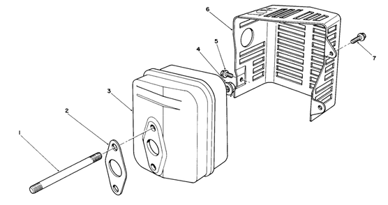 Muffler Assembly (Model No. Vml0-5) Diagram and Parts List for 20926B 1000001 - 1999999 Toro Lawn Mower