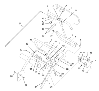 Handle Asm Diagram and Parts List for 30167 790001 - 799999 Toro Lawn Tractor Accessories