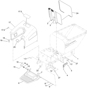 Part Location Diagram of 125-8696-03 Toro Step-Platform