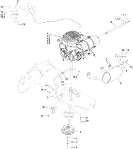 Part Location Diagram of 135-2483 Toro Fuel Filter