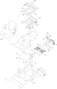 Part Location Diagram of 133-1885-03 Toro Plate-Mounting