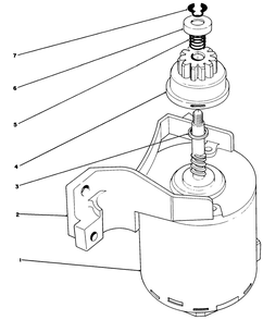 Starter Assembly Diagram and Parts List for 20671 9000001 - 9999999 Toro Lawn Mower