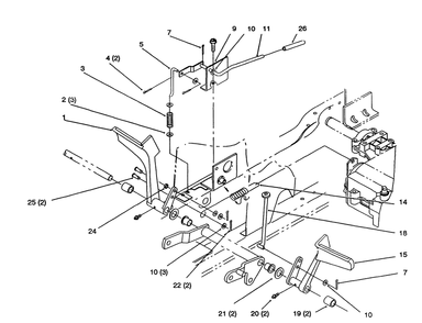 Clutch And Brake-Gear Diagram and Parts List for 72063 4900001 - 4999999 Toro Lawn Tractor