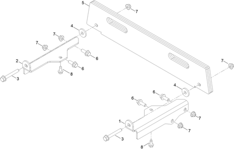 Weight Assembly Diagram and Parts List for 79601 400000000 - 999999999 Toro Lawn Tractor