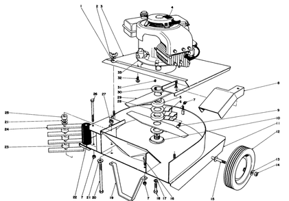 Part Location Diagram of 221-437 Toro Engine
