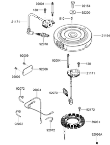 Electric Equipment Assembly Diagram and Parts List for 22972 402461470 - 404709999 Toro Lawn Tractor Accessories