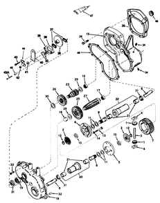 Gear Reduction & Differential No. 1310-001a Diagram and Parts List for 30754 0000001 - 0999999 Toro Lawn Tractor