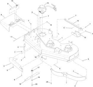 Part Location Diagram of 145-3439 Toro RETAINER-BLADE