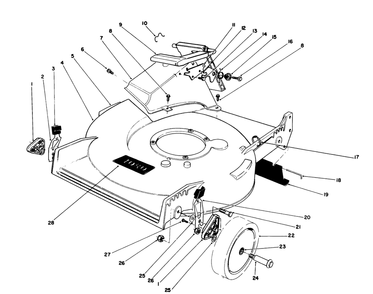 Housing Assembly(Continued)(Used On Units With Serial Now 9000101 Thru 9005567, 9018485 & Up) Diagram and Parts List for 20511 9000001 - 9999999 Toro Lawn Mower