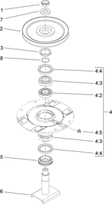 Part Location Diagram of 104-3554 Toro Shaft-Spindle