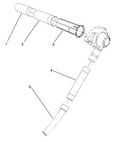 Tube Assembly Diagram and Parts List for 51571 39000001 - 39014999 Toro Leaf Blower / Vacuum