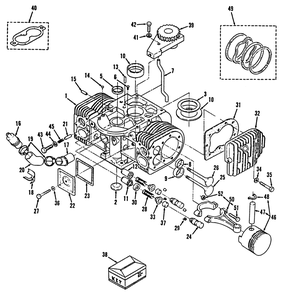 Engine Cylinder Block-616-Z Diagram and Parts List for Y1-16OE02  Toro Lawn Tractor