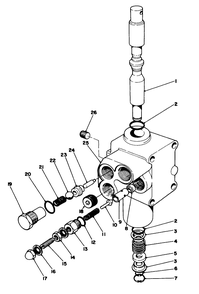 Valve Assembly No. 54-0090 Diagram and Parts List for 30754 0000001 - 0999999 Toro Lawn Tractor