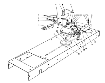Transmission Linkage Assembly Diagram and Parts List for 56145 5000001 - 5999999 Toro Lawn Tractor