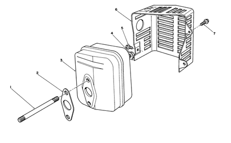 Muffler Assembly (Engine Model No. Vmh7-4) Diagram and Parts List for 22622 0000001 - 0999999 Toro Lawn Mower