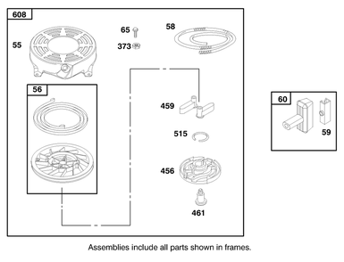 Engine Briggs & Stratton Model 12u802-1739-E1 Diagram and Parts List for 20716 8900001 - 8999999 Toro Lawn Mower