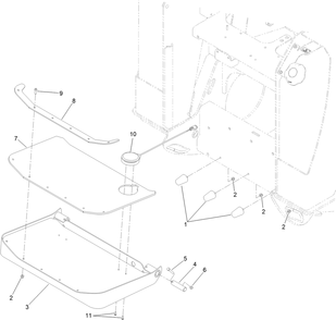Part Location Diagram of 138-4677-03 Toro Bracket-Clamp, Platform