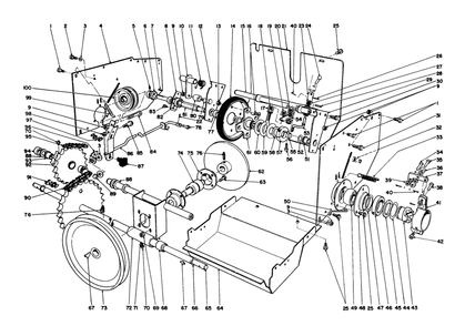 Traction Assembly Diagram and Parts List for 38160 7000001 - 7999999 Toro Snow Blower