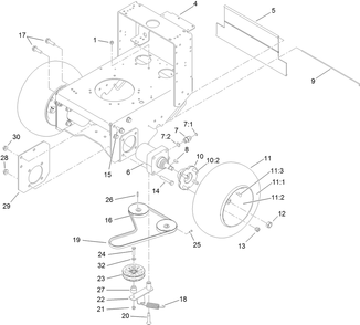 Part Location Diagram of 104-1199 Toro WHEEL