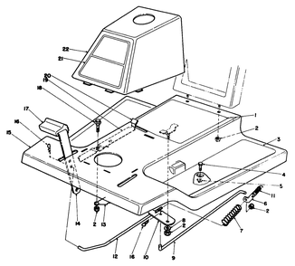 Front Body Assembly Diagram and Parts List for 56128 9000001 - 9999999 Toro Lawn Tractor