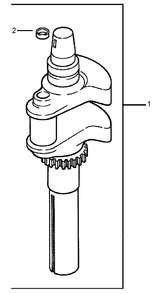 Crankshaft Assembly Diagram and Parts List for 74414 (260000001-260999999)(2006) Toro Lawn Mower