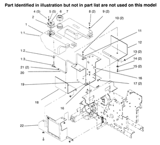 Fuel Tank Diagram and Parts List for 73402 6900001 - 6999999 Toro Lawn Tractor