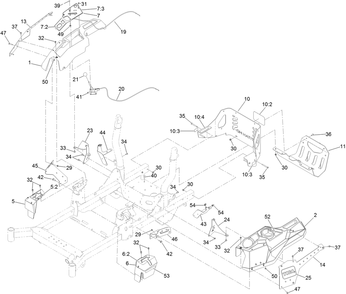Part Location Diagram of 126-7664-03 Toro Guard-Muffler