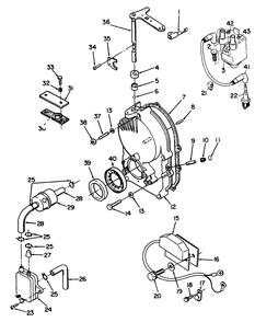 Ignition Control-Onan No. P220g, Type I/10808c Diagram and Parts List for 30798 0000001 - 0999999 Toro Lawn Tractor