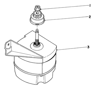Starter Motor Diagram and Parts List for 21172 2000001 - 2999999 Toro Lawn Mower
