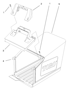 Bag And Components Assembly Diagram and Parts List for 20913 790000001 - 799999999 Toro Lawn Mower