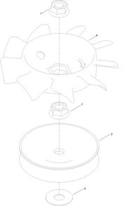 Transmission Assembly  Pulley And Fan Repair Assembly Diagram and Parts List for 22207 407300000-410099999 Toro Lawn Mower