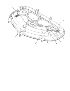 50 Inch Deck Assembly Diagram and Parts List for 74370 280000001-290999999 Toro Lawn Mower