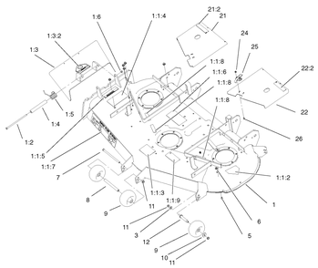Part Location Diagram of 98-5963 Toro Right Hand Cover ASM