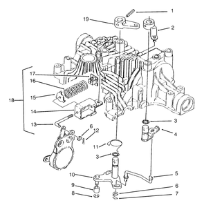 Brake Interlock Diagram and Parts List for 72042 5900001 - 5900796 Toro Lawn Tractor