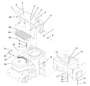 Part Location Diagram of 93-1183-03 Toro Mount-Cooler