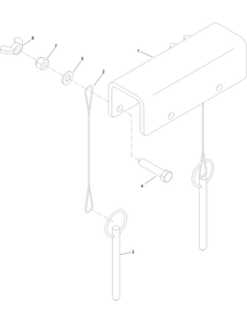 Cylinder Lockout Assembly No. 137-7159 Diagram and Parts List for 23803 400000000 - 999999999 Toro Lawn Tractor Accessories